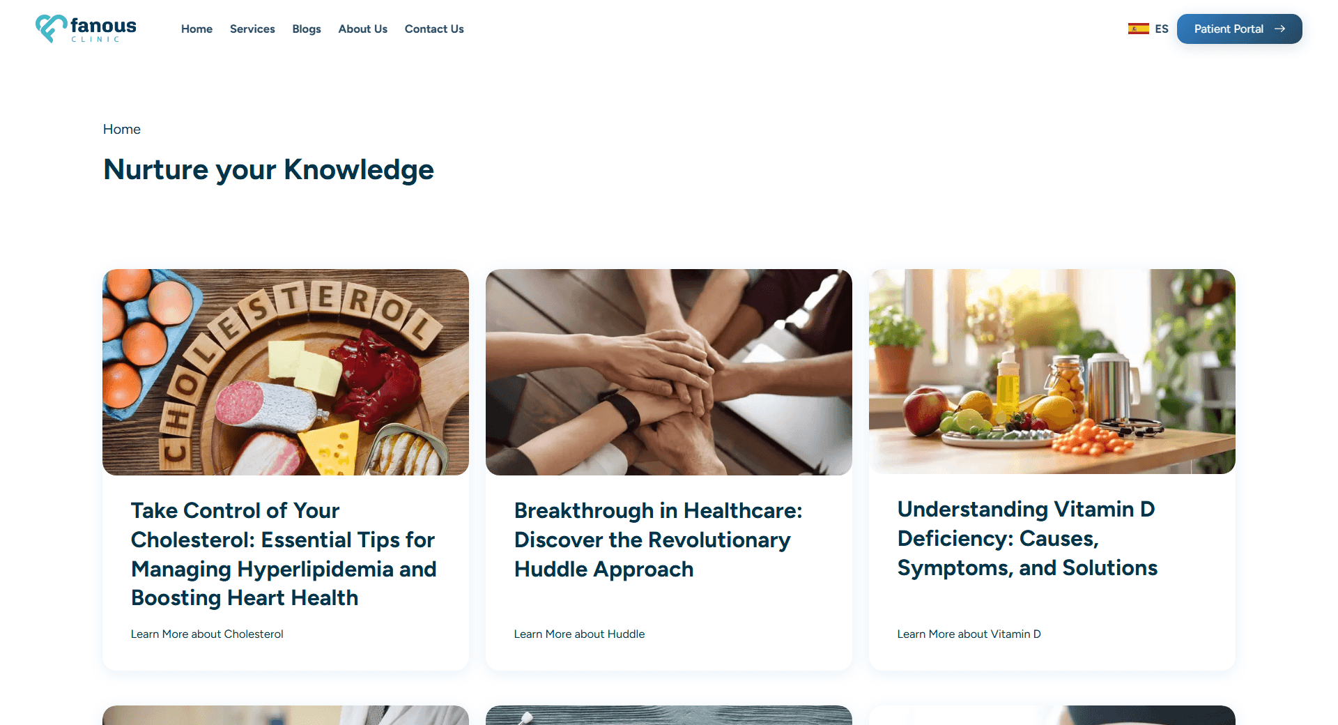 Fanous Clinic website โ full page view 2