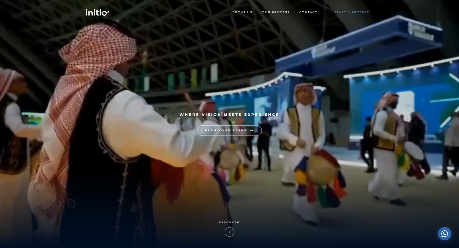 Initio website design, screenshot 1